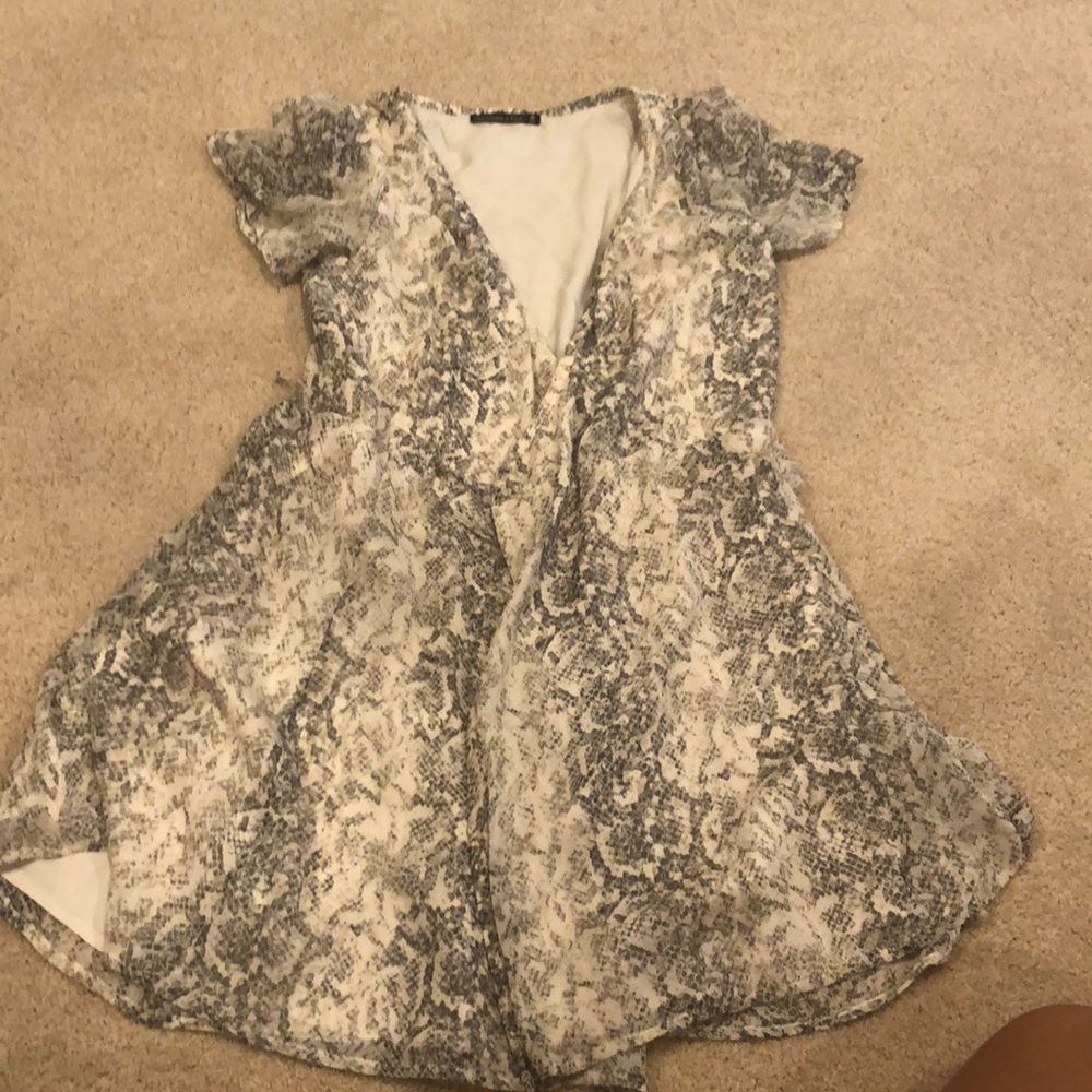 Snakeskin Wrap dress